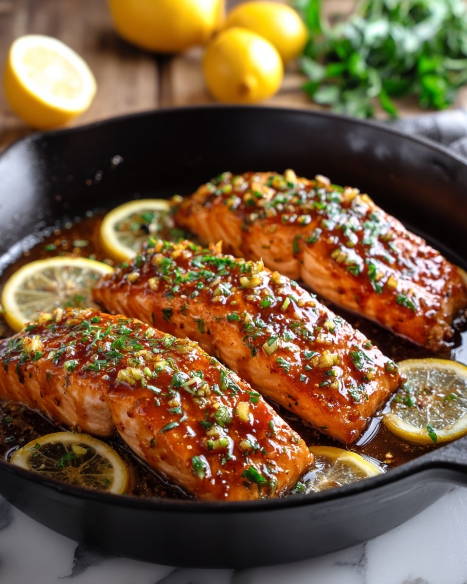 Honey Garlic Glazed Salmon Recipe - Recipe Image