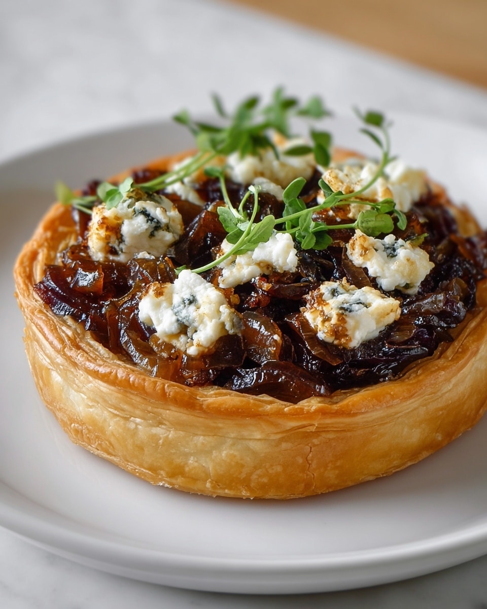 Irresistible Caramelized Onion and Goat Cheese Tarts Recipe - Recipe Image