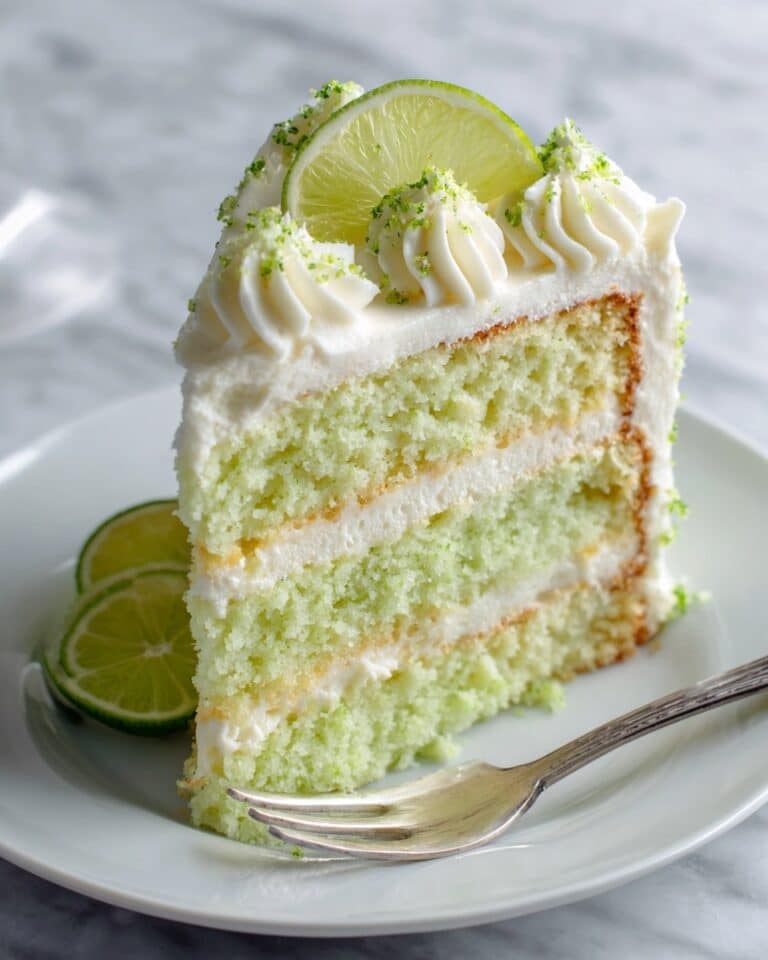 Key Lime Cake with Cream Cheese Lime Icing Recipe