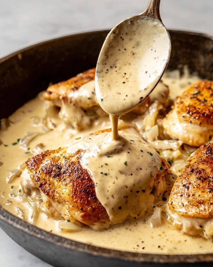 Creamy Caramelized Onion Chicken Recipe