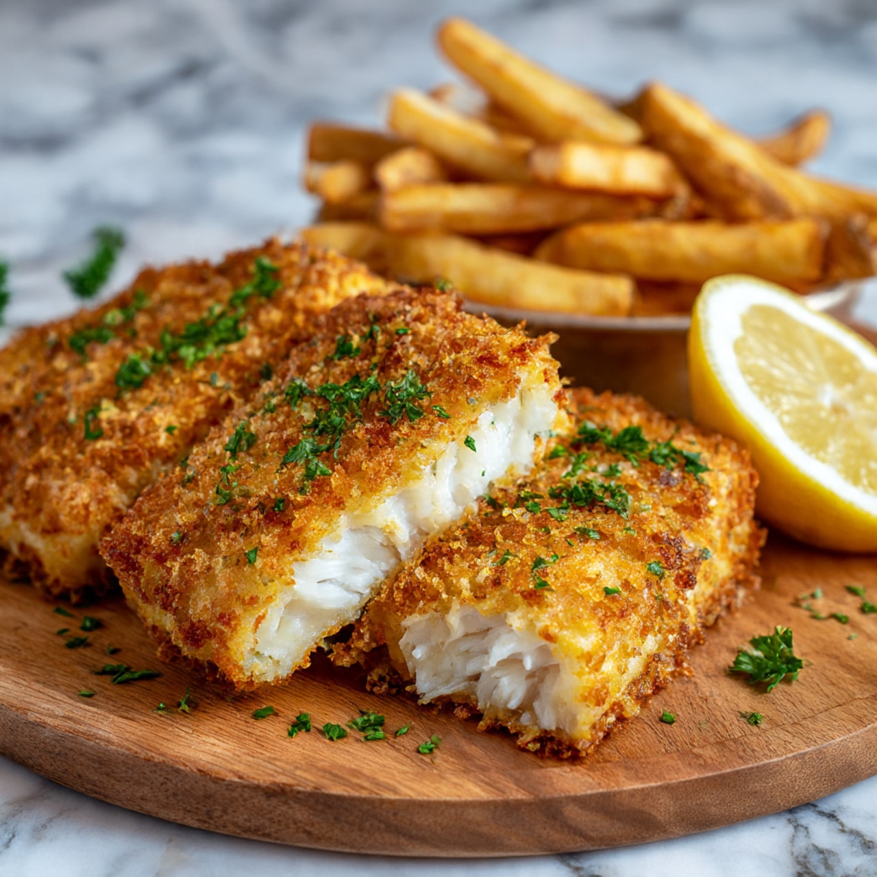 Crispy Air Fryer Parmesan Crusted Cod Recipe - Recipe Image
