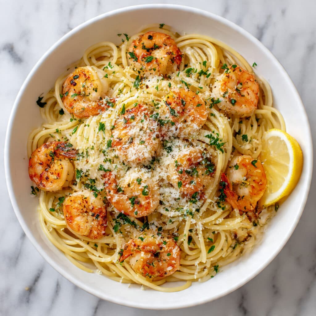 Garlic Butter Shrimp Pasta Recipe