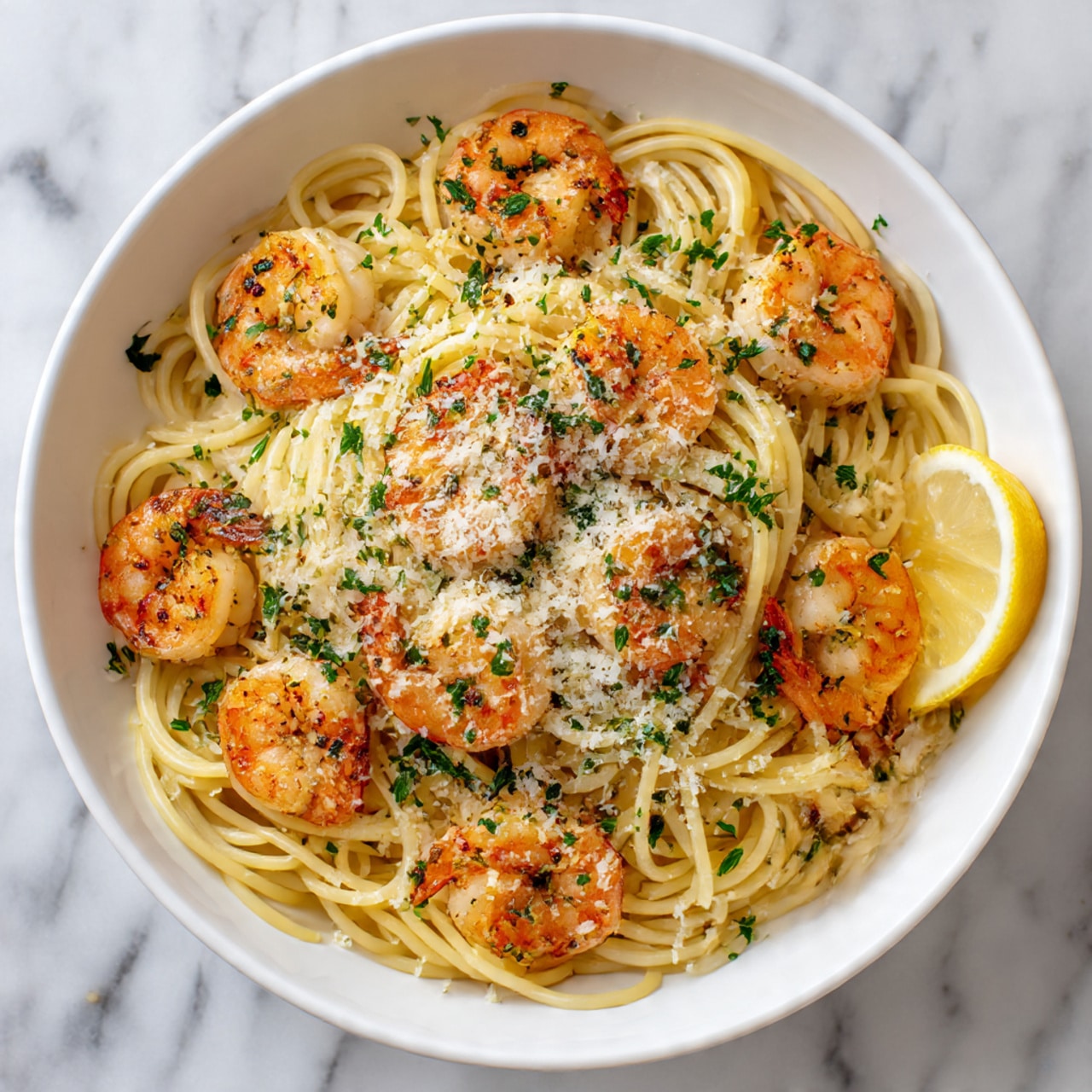 Garlic Butter Shrimp Pasta Recipe - Recipe Image