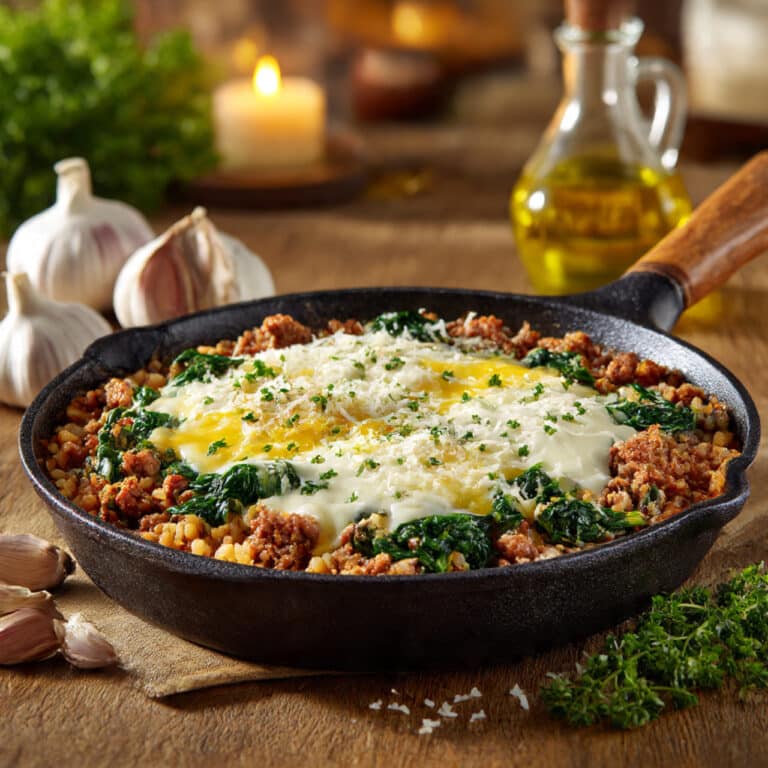 Hearty Sage Butter Turkey & Wild Rice Skillet Recipe