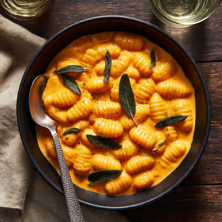 Creamy Pumpkin Sage Gnocchi Recipe