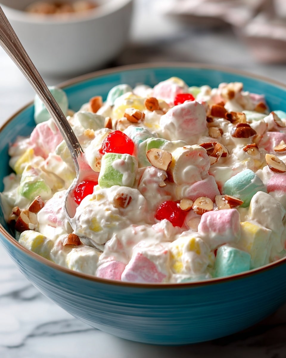 Creamy Pineapple Fluff Salad Recipe - Recipe Image