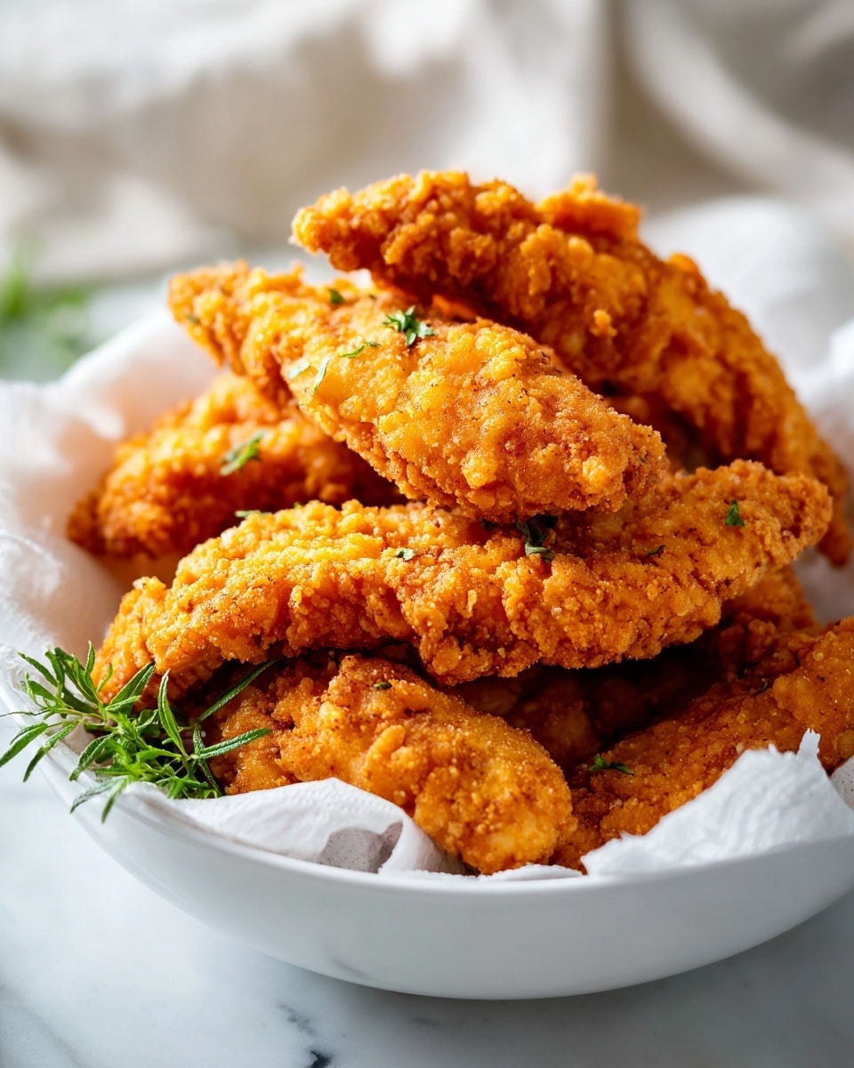 Crispy Fried Chicken Tenders Recipe - Recipe Image
