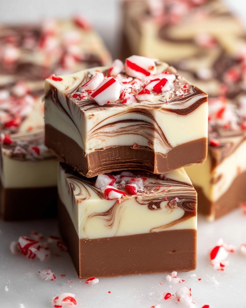Peppermint Swirl Fudge Recipe - Recipe Image
