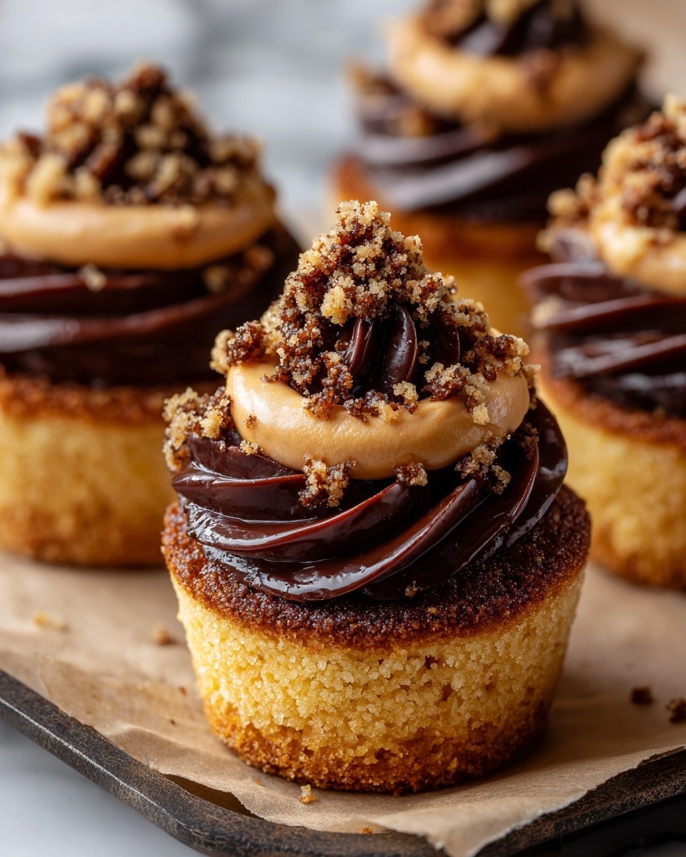 Decadent Chocolate Babka Muffins with Espresso Crumble Recipe - Recipe Image