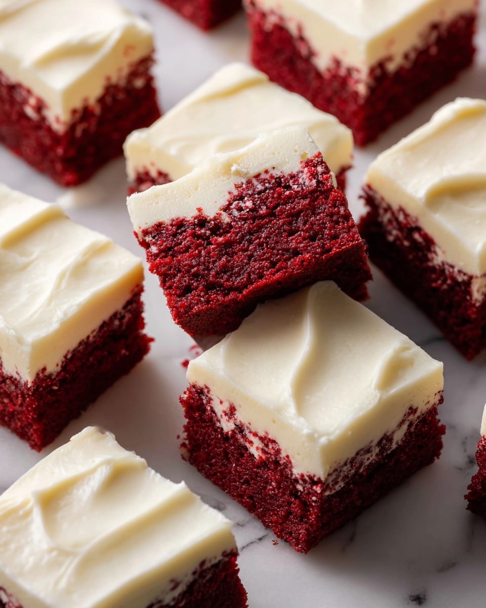 Red Velvet Brownies with Cream Cheese Frosting Recipe - Recipe Image
