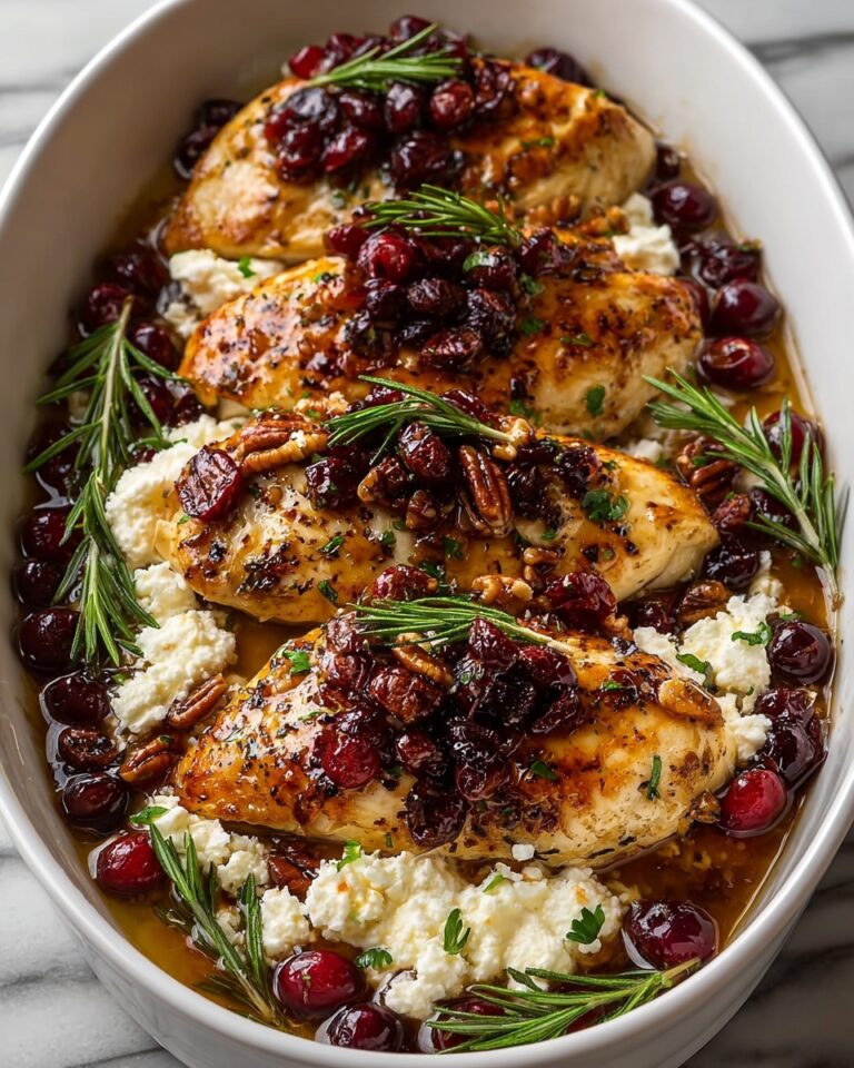 Honey Cranberry Chicken Bake with Ricotta Cheese Recipe