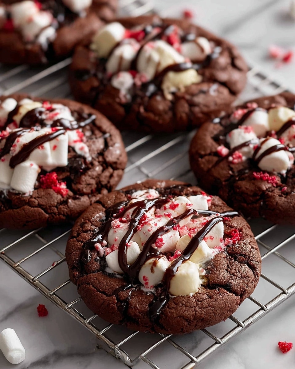 Peppermint Hot Chocolate Cookies Recipe - Recipe Image