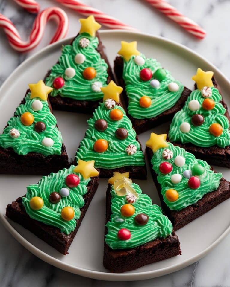 Christmas Tree Brownie Bites Recipe