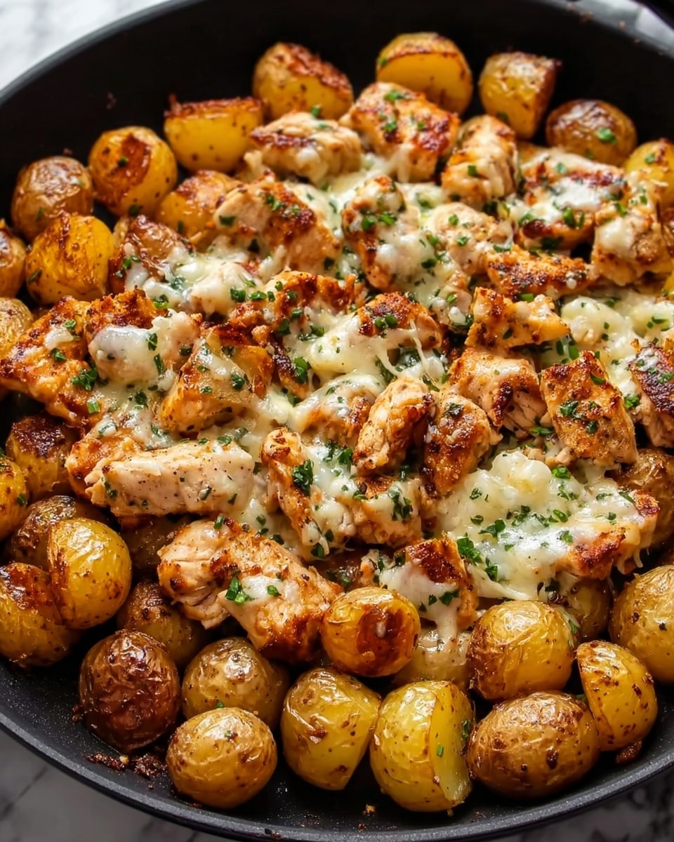 Garlic Parmesan Chicken and Potatoes (One-Pan Dinner) Recipe - Recipe Image