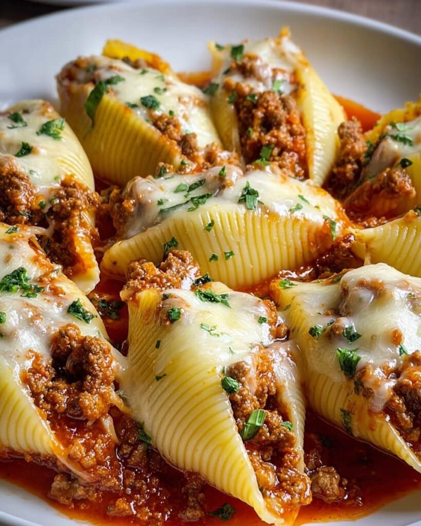 Beef-Stuffed Shells with Creamy Ricotta Filling Recipe