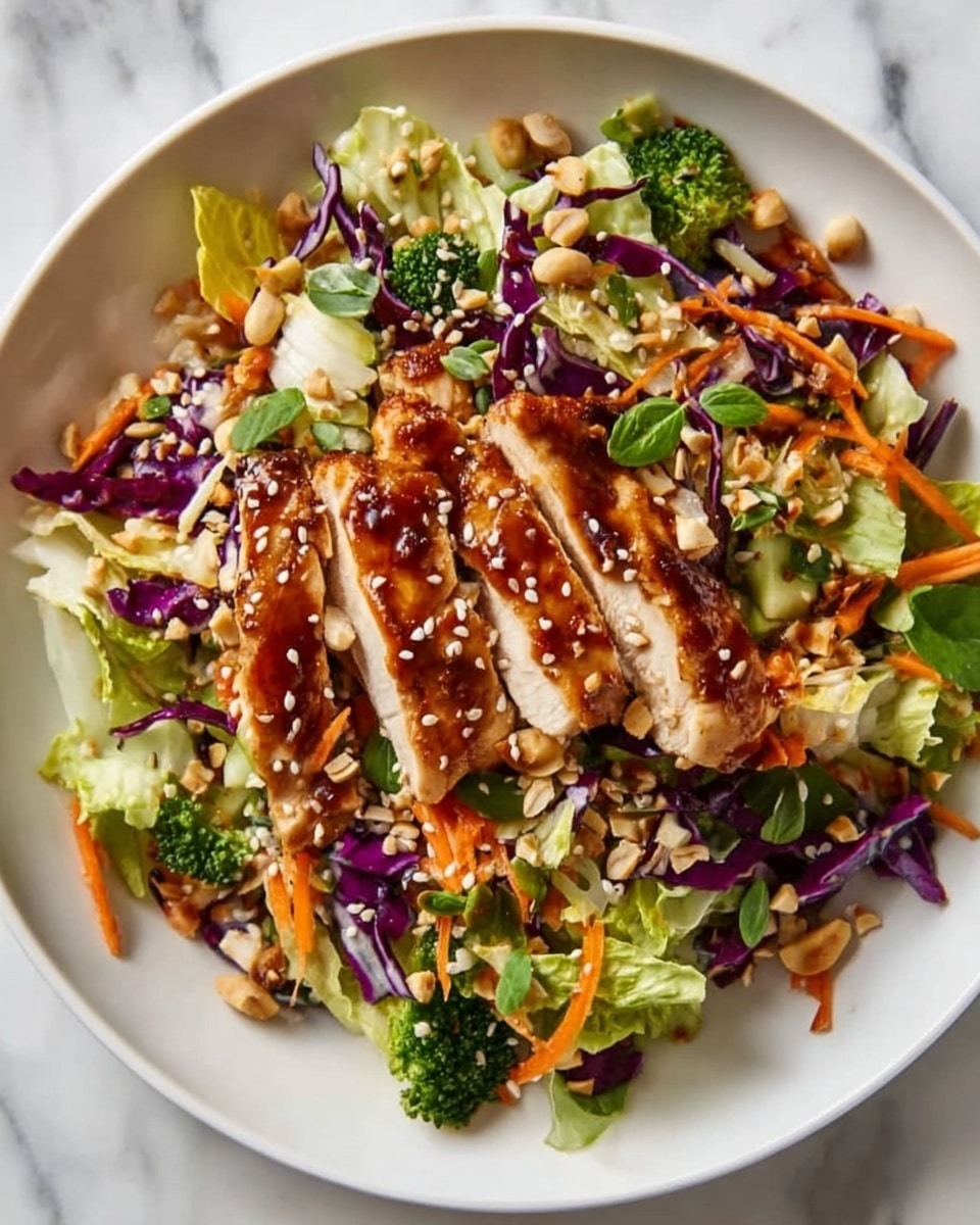 Sesame Chicken Cabbage Crunch Salad Recipe - Recipe Image