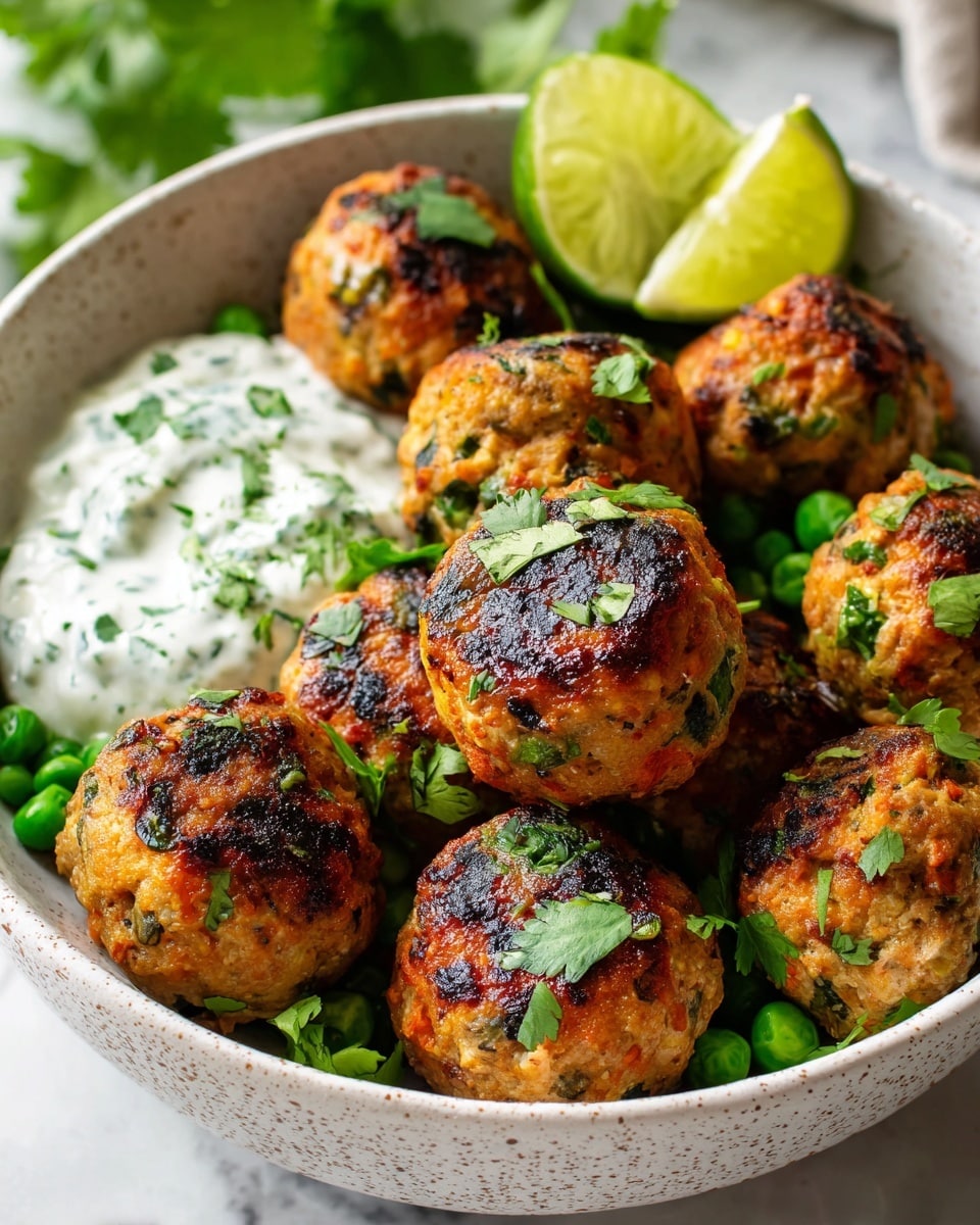Baked Greek Lentil Meatballs with Tzatziki Recipe - Recipe Image
