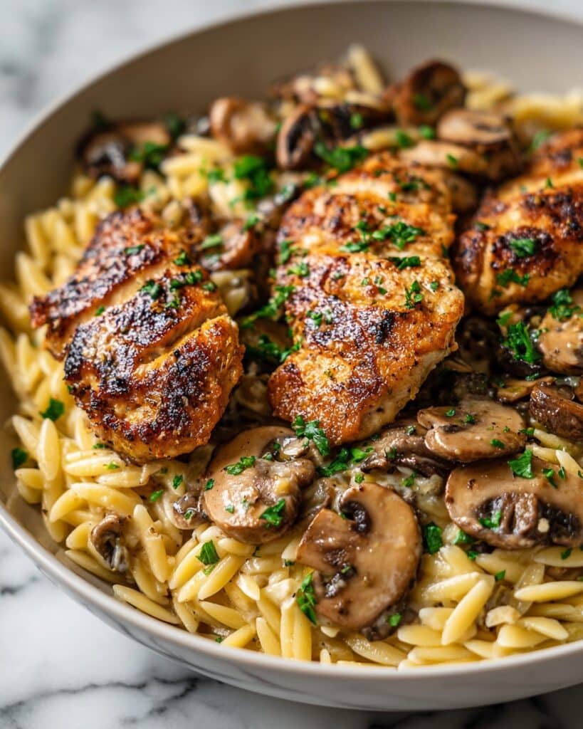 Marsala Chicken Orzo Recipe