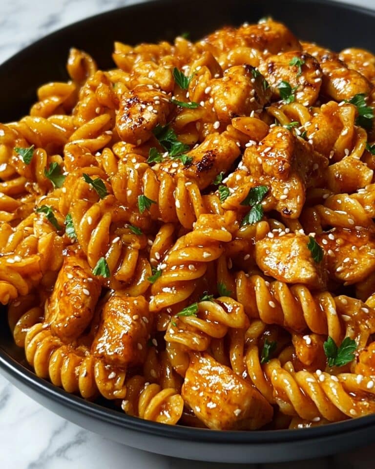 One-Pot Honey Garlic BBQ Chicken Pasta Recipe
