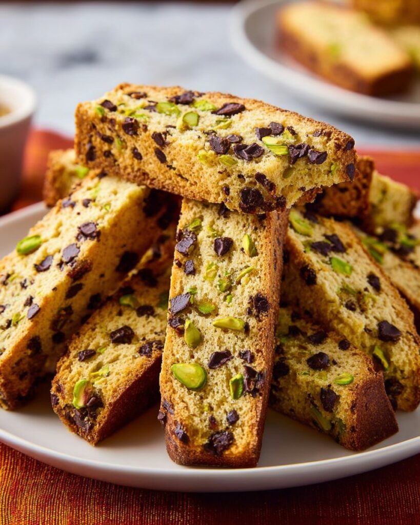 Chocolate Pistachio Biscotti Recipe