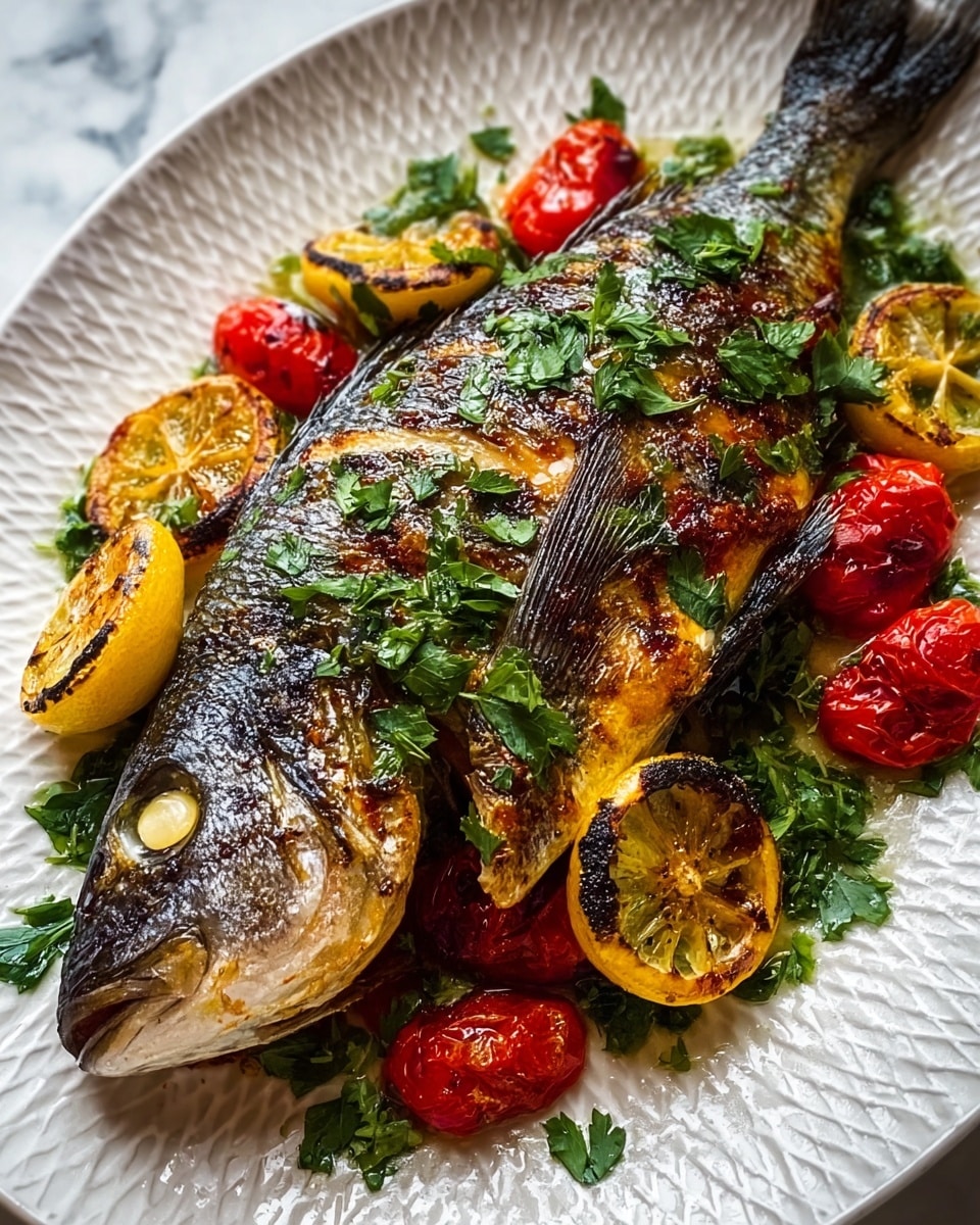 Barefoot Contessa Branzino with Lemon, Tomato, and Dill Recipe - Recipe Image