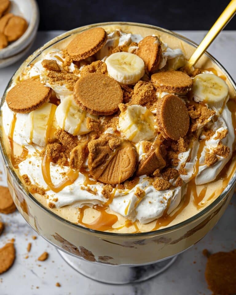 Biscoff Banana Pudding with Caramel Recipe
