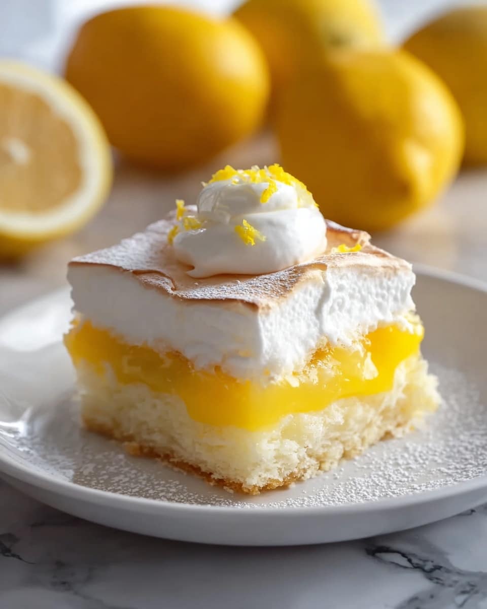 Lemon Cream Cheese Dump Cake Recipe - Recipe Image