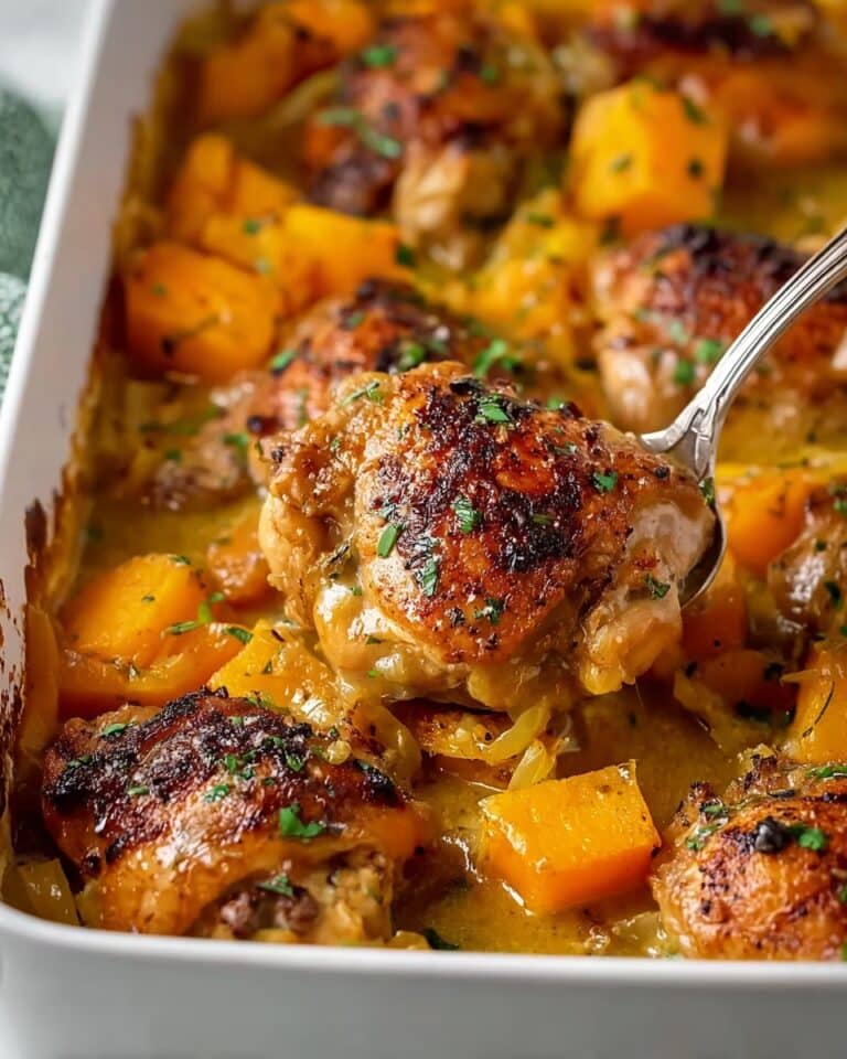 Roasted Chicken, Leek, and Butternut Squash Bake Recipe