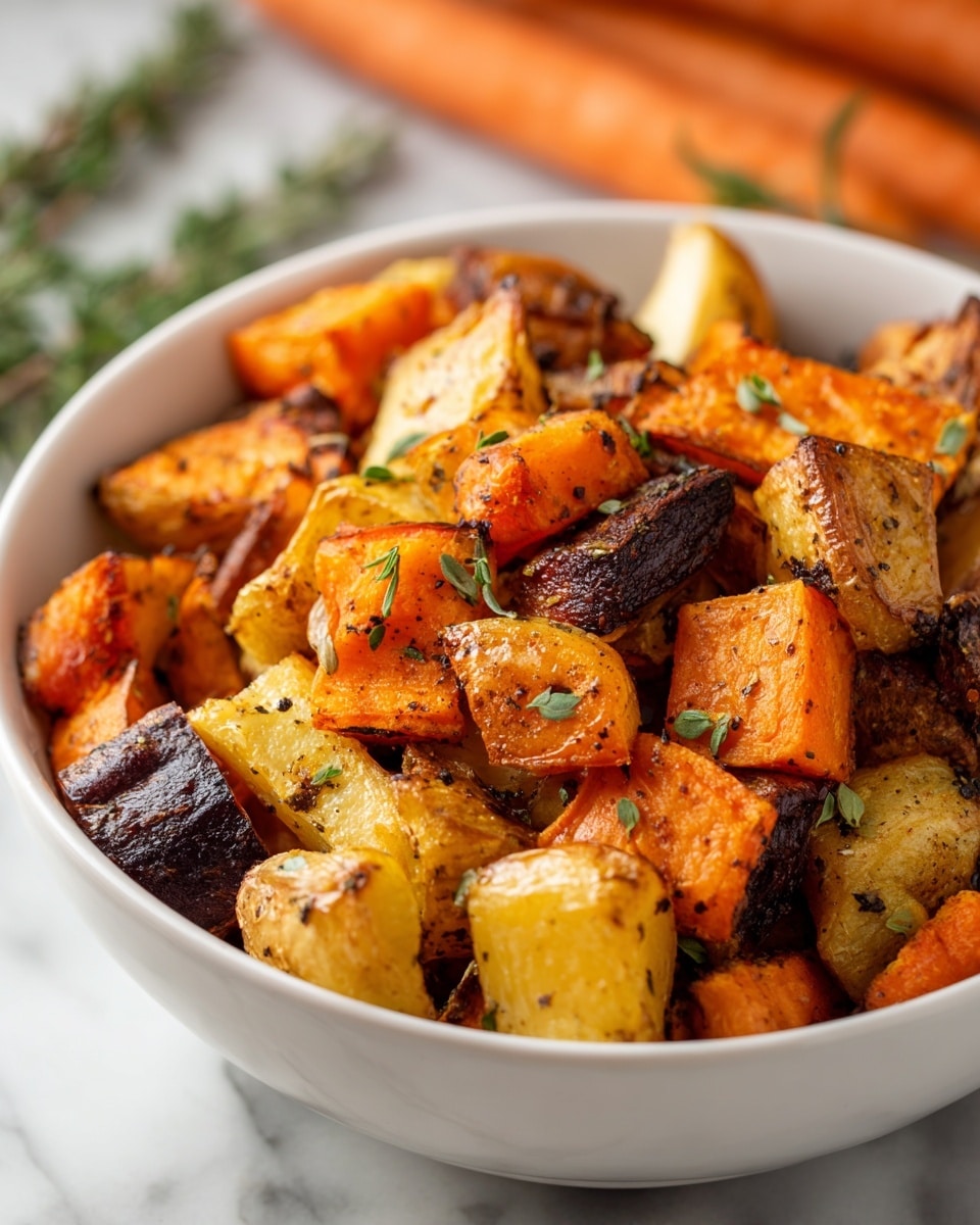 Roasted Sweet Potatoes and Carrots with Orange and Spices Recipe - Recipe Image