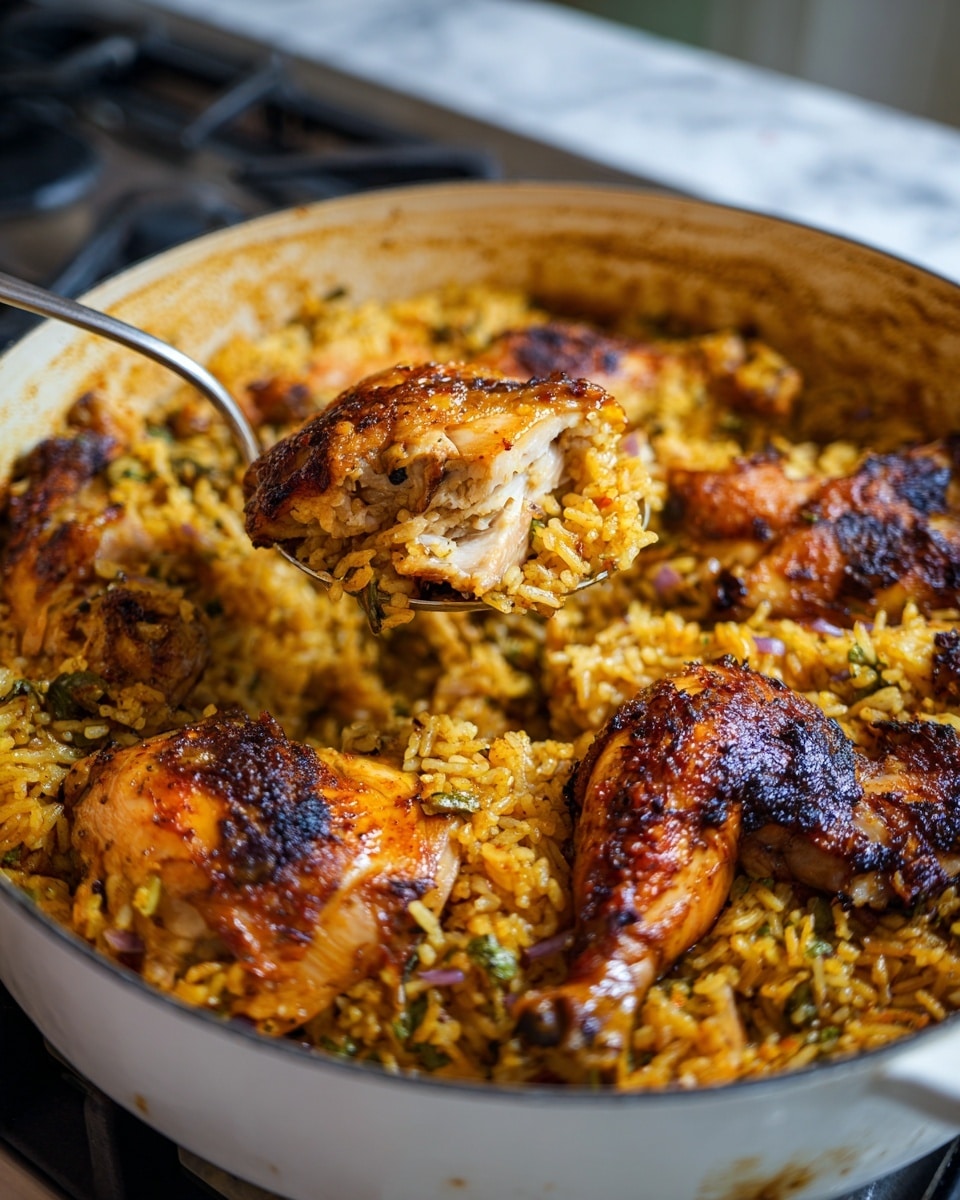 One Pot Sticky Coconut Rice & Chicken Recipe - Recipe Image