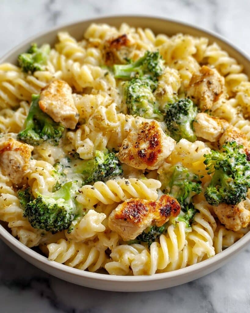 Creamy Rotisserie Chicken Broccoli Pasta Recipe