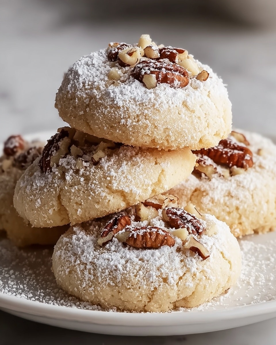 Buttery Pecan Snowball Cookies Recipe - Recipe Image