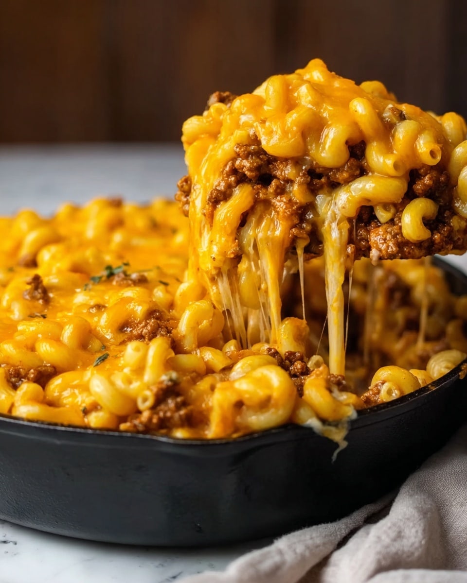 Cheesy Hamburger Casserole Recipe - Recipe Image