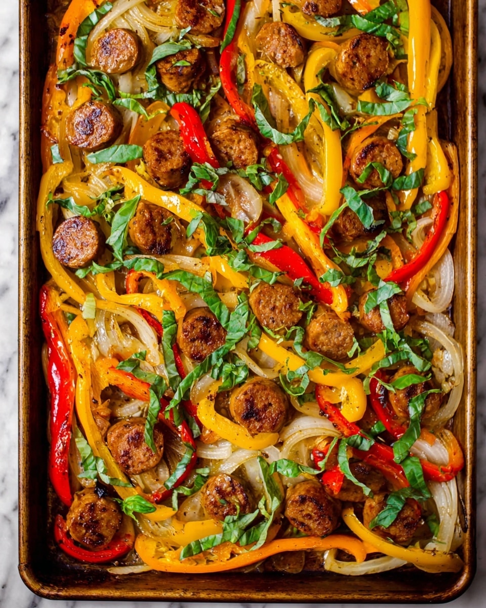 Sausage and Peppers Bake Recipe - Recipe Image