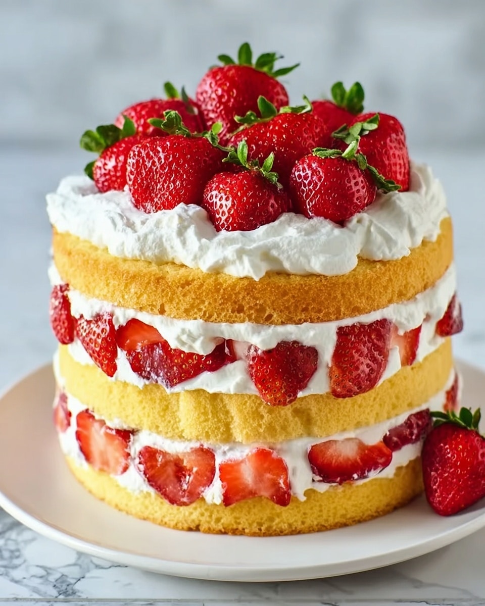 Strawberry Shortcake Cake Recipe - Recipe Image
