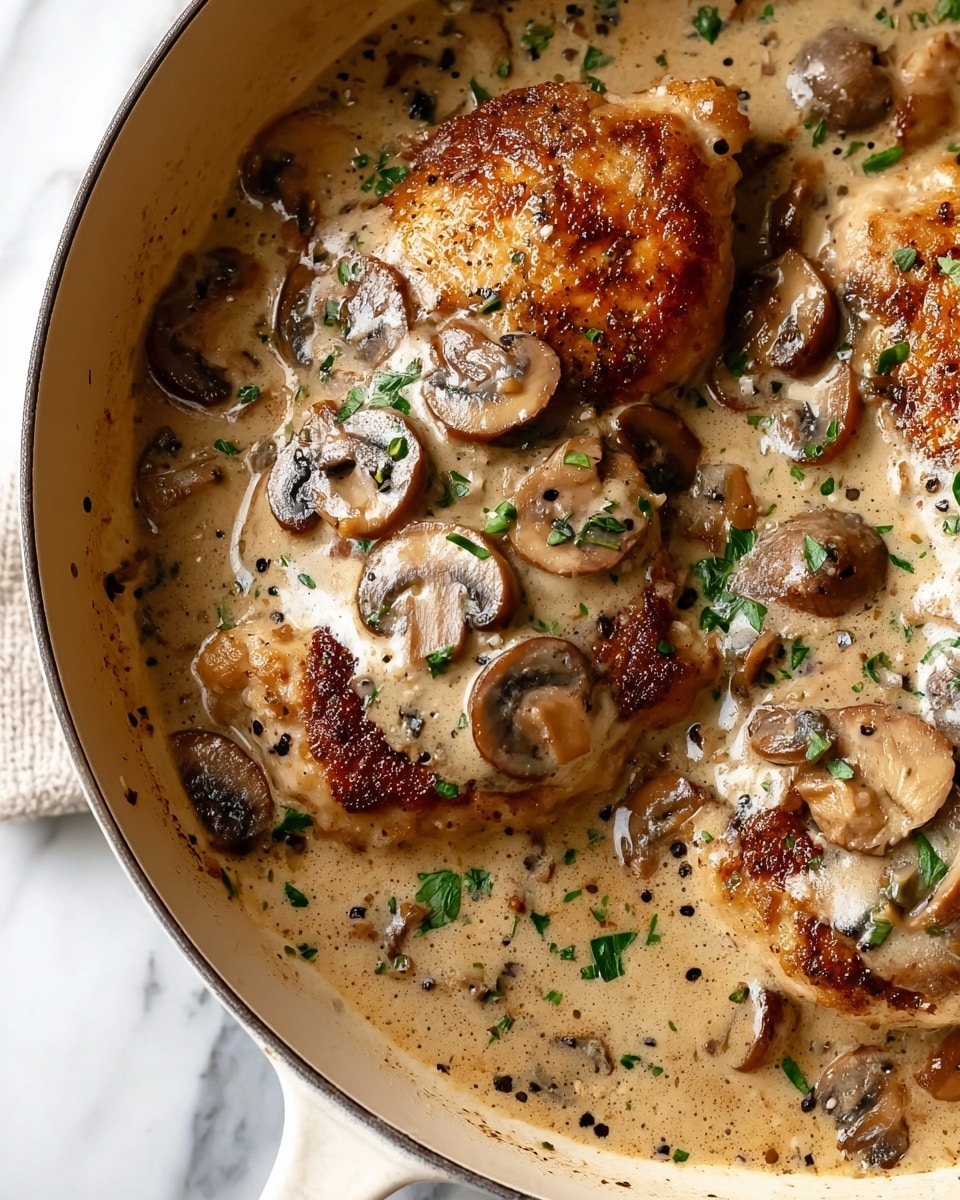 Creamy Mushroom Chicken Recipe - Recipe Image