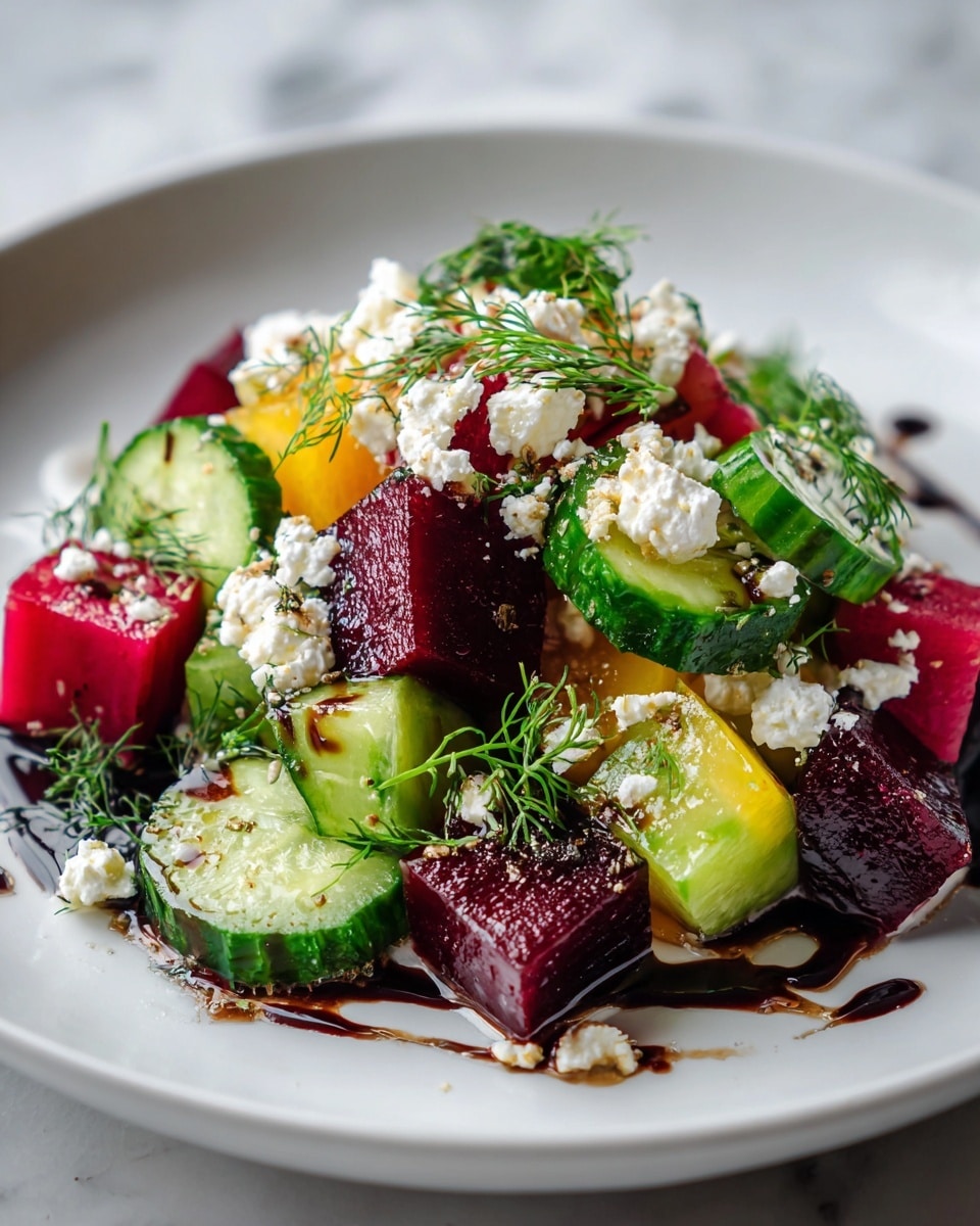 Beet Salad with Feta, Cucumbers & Dill Recipe - Recipe Image