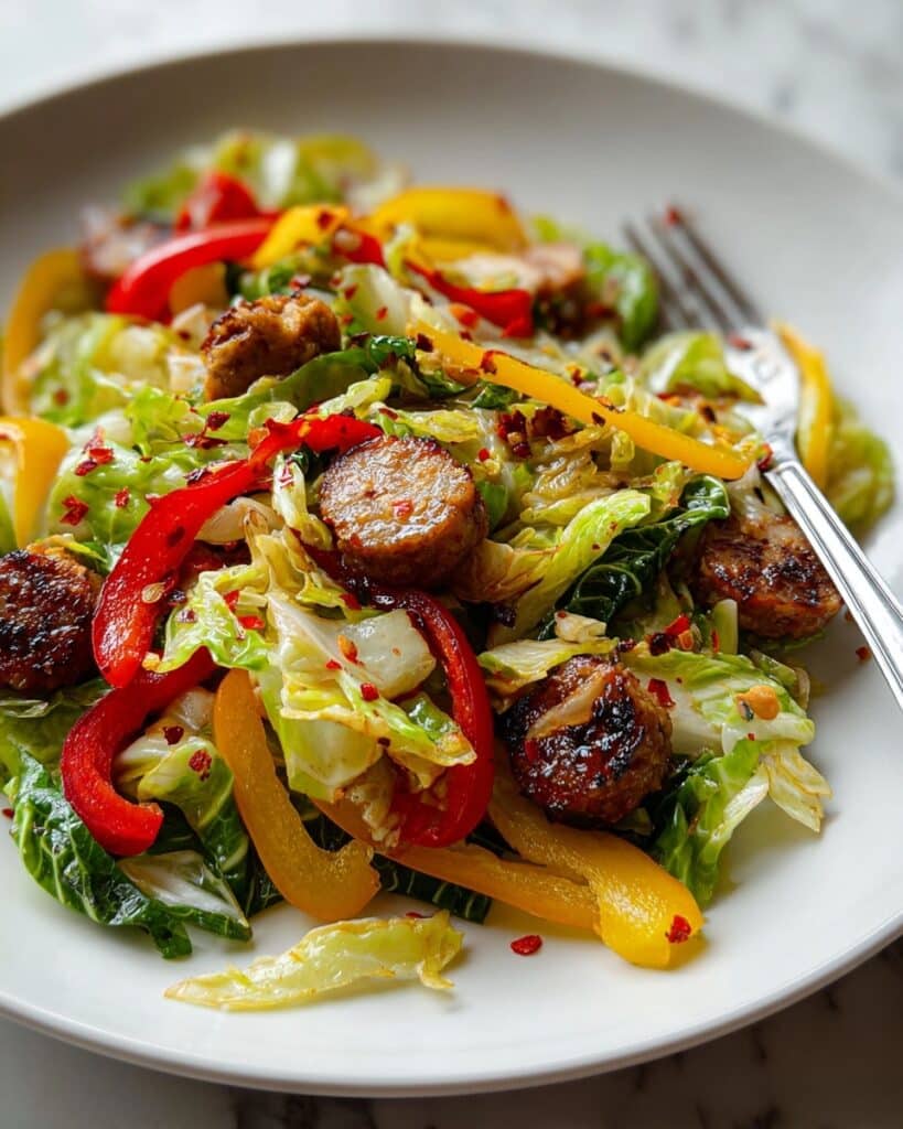Sausage and Cabbage Stir Fry Recipe