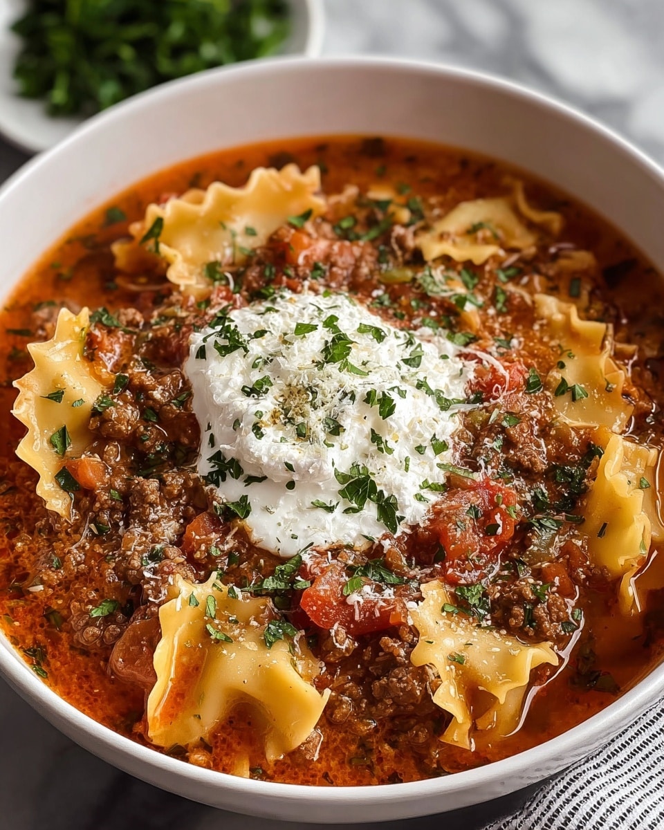 Crockpot Lasagna Soup Recipe