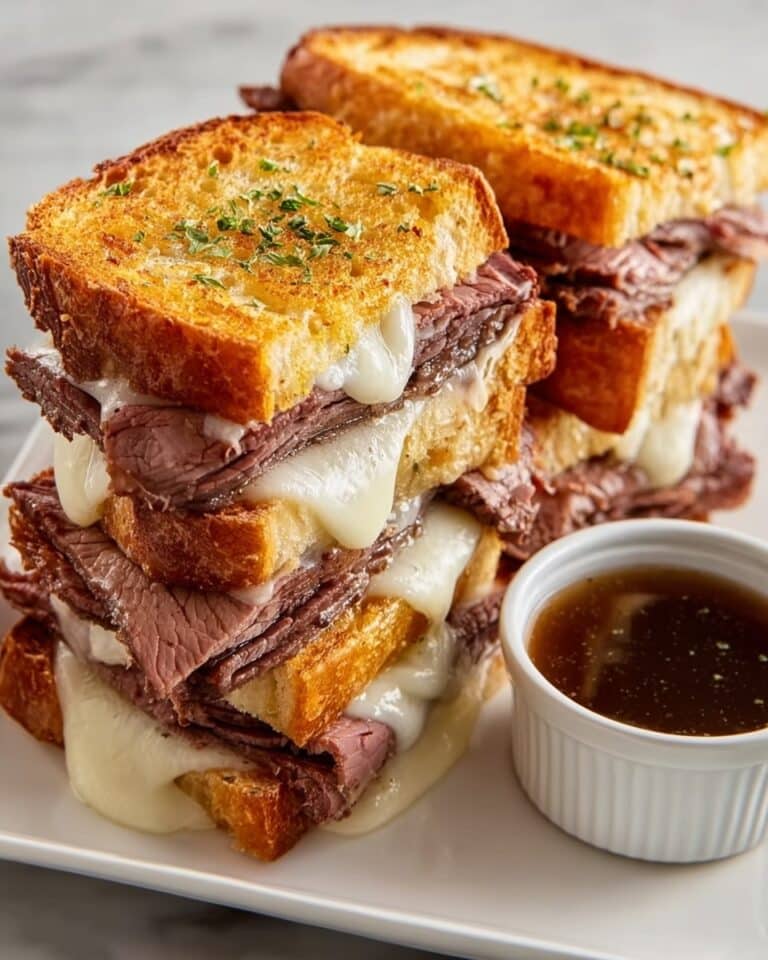 French Dip Grilled Cheese Recipe