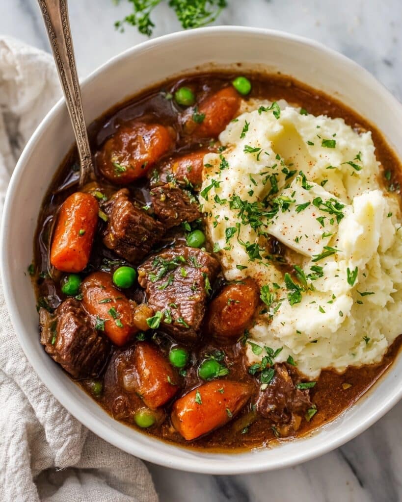 Irish Stew With Mashed Potatoes Recipe