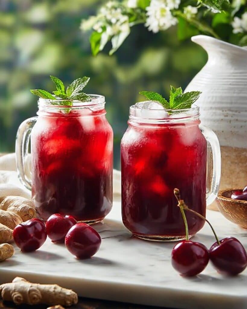Cherry Ginger Iced Tea Recipe