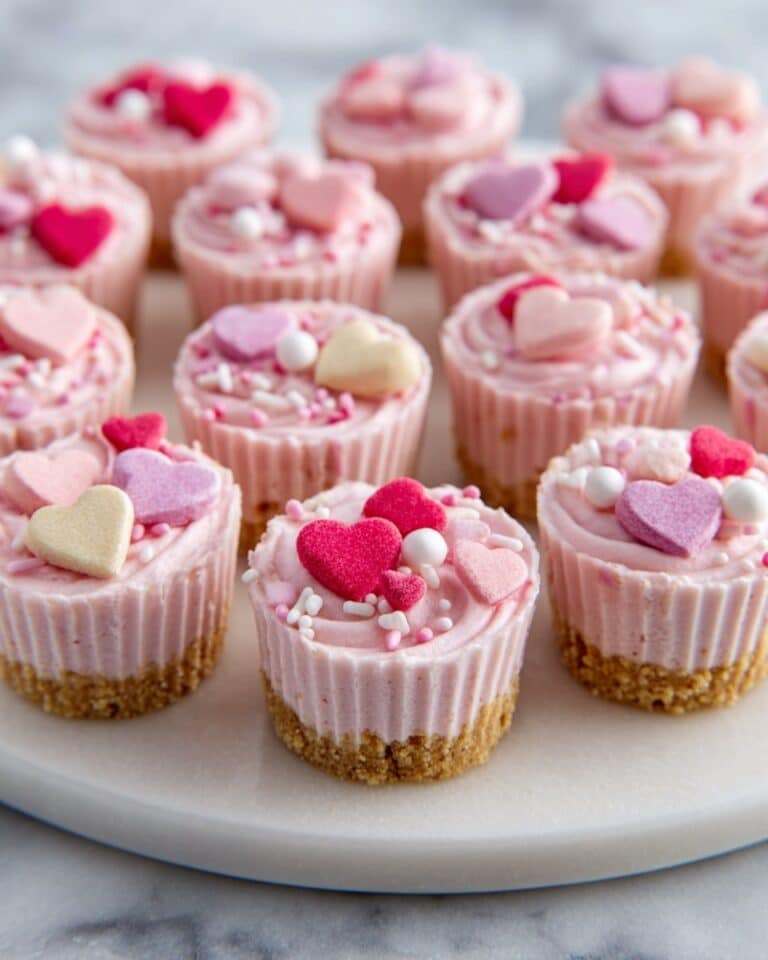 Mini Pink Cheesecakes with M&M’s Recipe