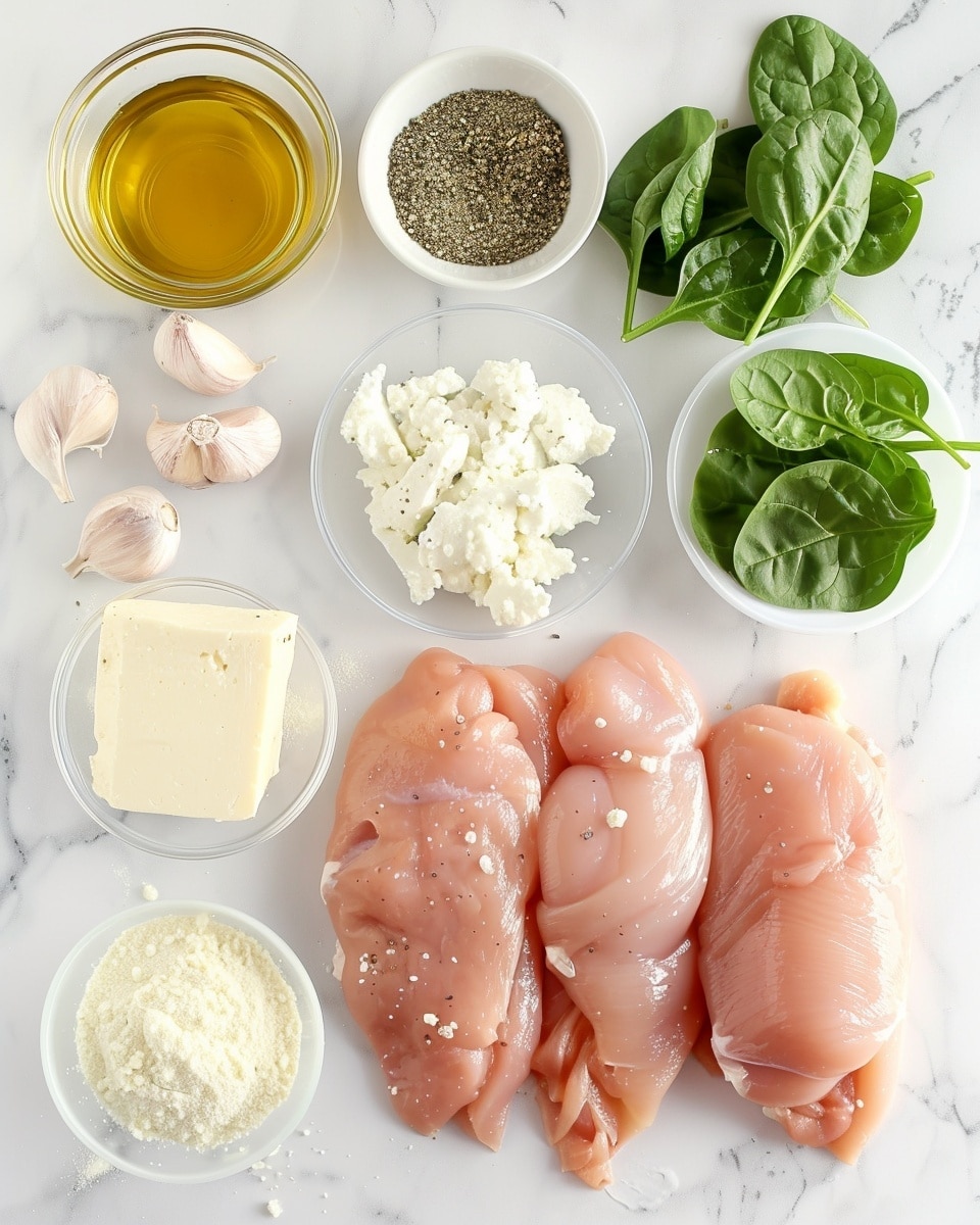 Single white plate featuring a perfectly roasted portion of chicken thigh with golden-brown, crispy skin, sliced open to reveal a creamy, herb-filled cheese stuffing with visible chopped parsley, close-up angle capturing the moist, tender interior and the rich sauce pooling around the chicken, natural lighting illuminating the juicy textures and fresh herbs, plated elegantly on a white marble surface, intimate styled food blog serving photo taken with an iphone --ar 4:5 --v 7