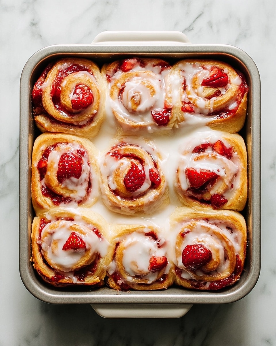 Strawberry Cheesecake Cinnabon Rolls Recipe
