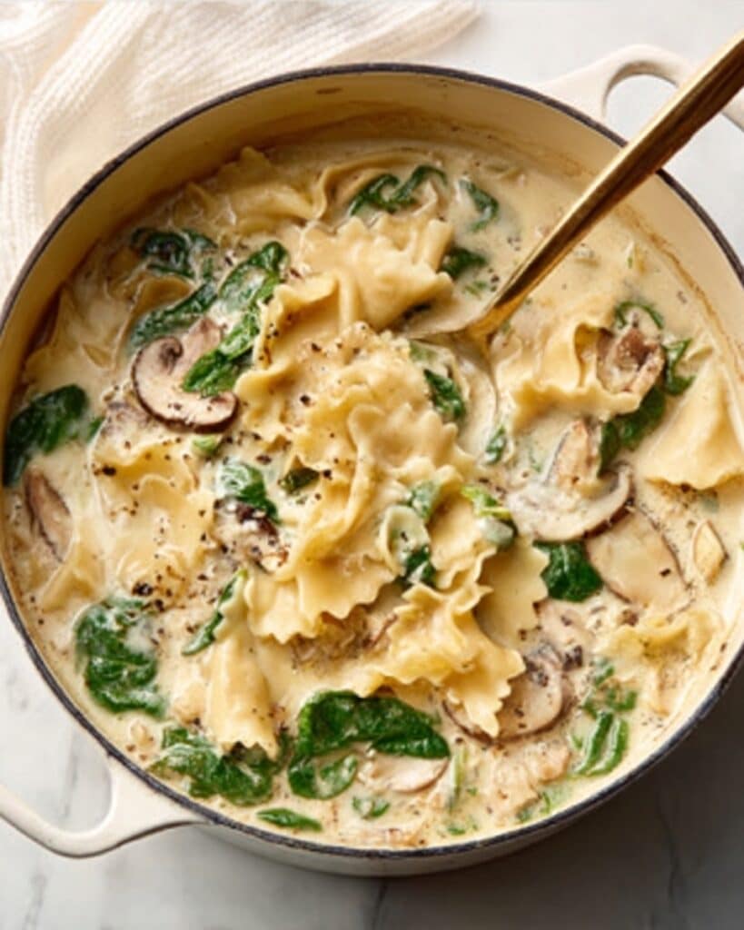 Creamy Alfredo Lasagna Soup Recipe