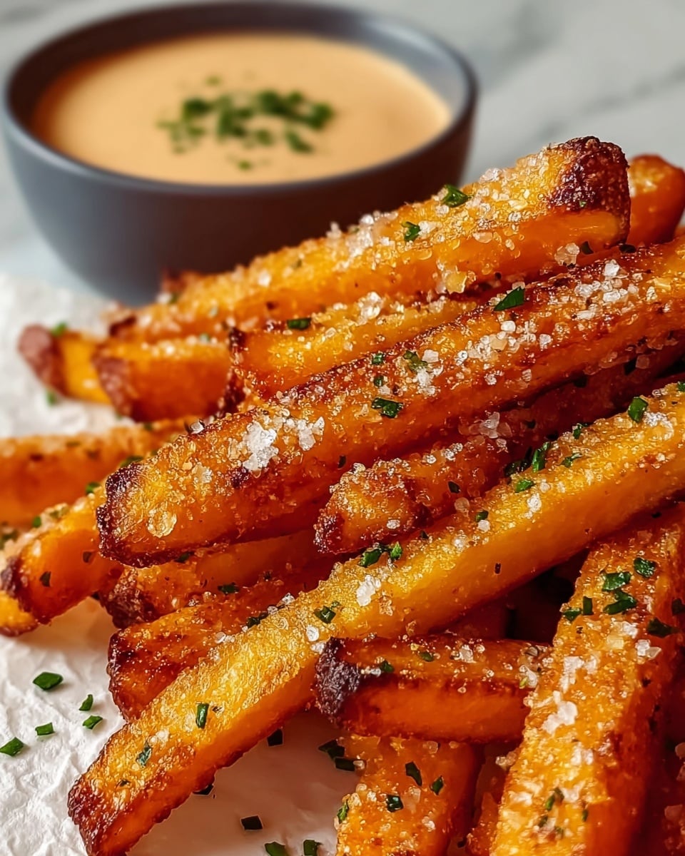 Crispy Oven Baked Sweet Potato Fries Recipe - Recipe Image