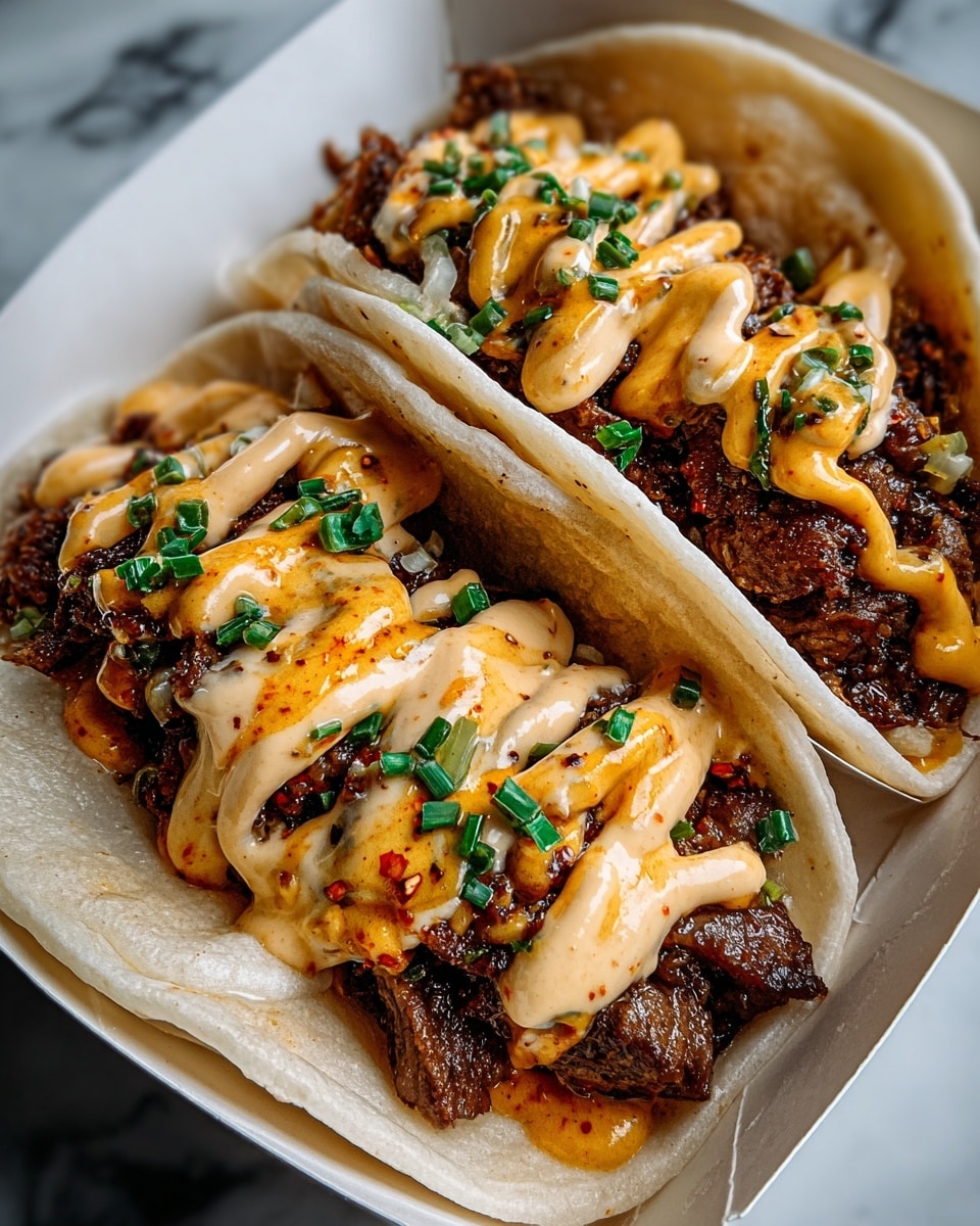 Garlic Butter Honey BBQ Tacos Recipe - Recipe Image