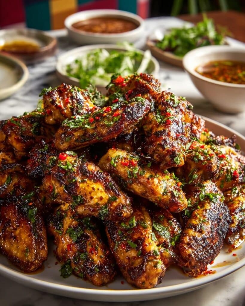 Cajun Garlic Chicken Wings Feast Recipe