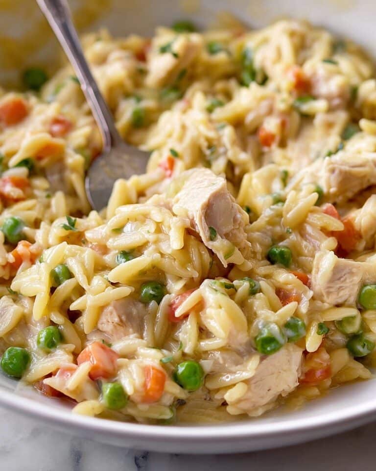 One Pot Chicken Pot Pie Orzo Recipe